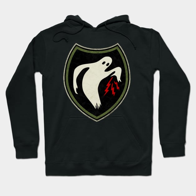 Ghost Army Distressed Patch Hoodie by dudepal